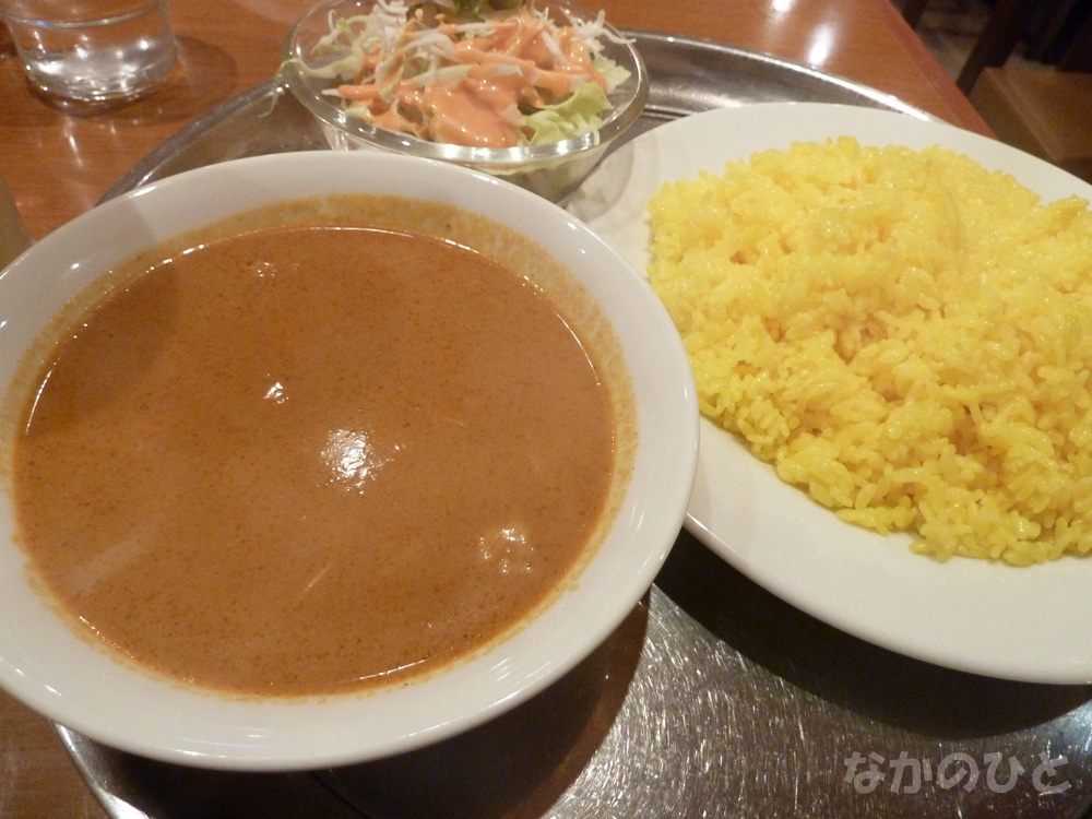 ディープジョティのチキンカレー、ライス