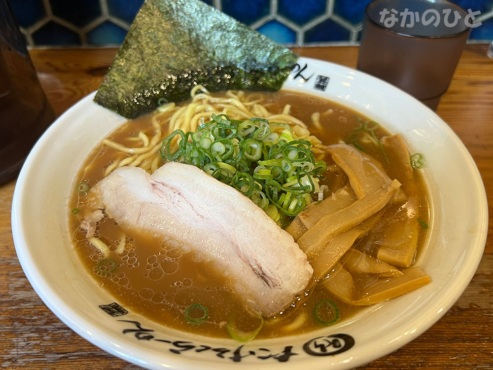 竹麓ラーメンの創業時の正油らーめん